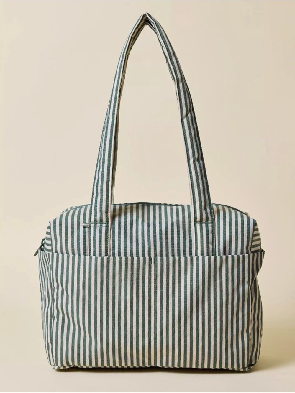 BAGGU NWT Everyday Cloud Bag Sage Stripe